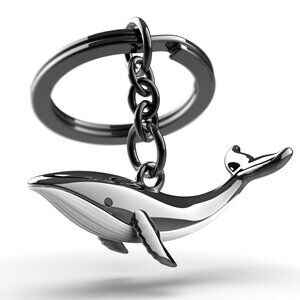 Metalmorphose 3D WHALE KEYRING